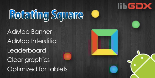 Rotating Square with AdMob and Leaderboard - CodeCanyon Item for Sale