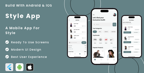 Style App - Flutter Mobile App Template - CodeCanyon Item for Sale