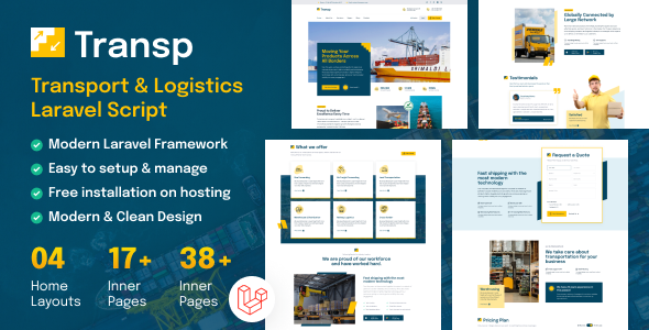TransP - Transport Courier & Logistics Business Website - CodeCanyon Item for Sale