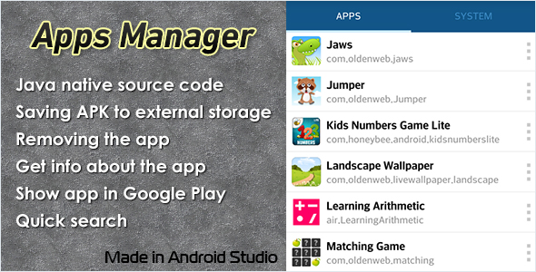Apps Manager - CodeCanyon Item for Sale