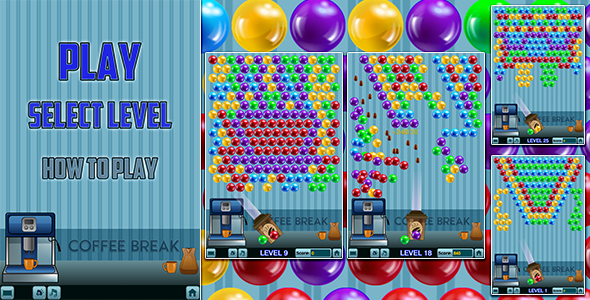 Coffee Break - Bubble Shooter - CodeCanyon Item for Sale
