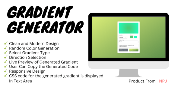 Gradient Generator (Gradient Color Generator) - CodeCanyon Item for Sale