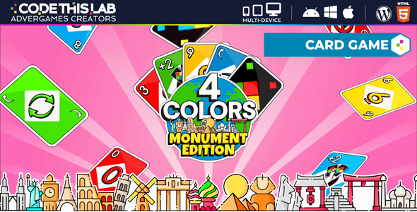 Four Colors Monument Edition - HTML5 Card Game by codethislab | CodeCanyon
