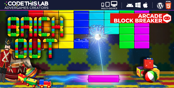 Brick Out - HTML5 Arcade Game - CodeCanyon Item for Sale