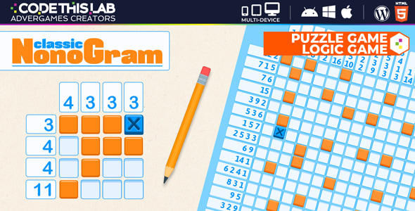 Classic Nonogram - HTML5 Logic Game - CodeCanyon Item for Sale