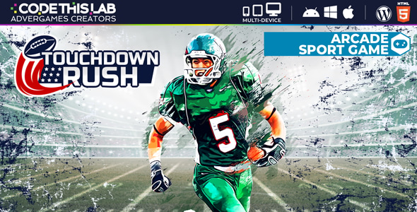 Touchdown Rush - HTML5 Sport Game - CodeCanyon Item for Sale