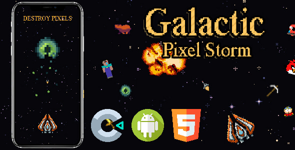 Galactic Pixel Storm - CodeCanyon Item for Sale