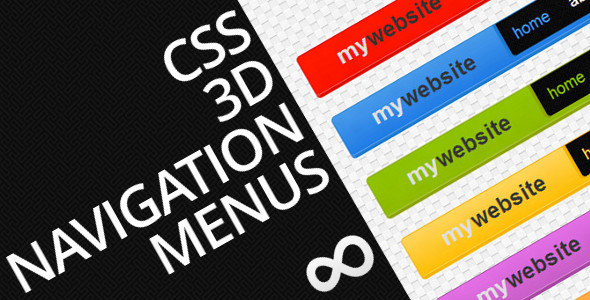CSS 3D Navigation Menus - CodeCanyon Item for Sale
