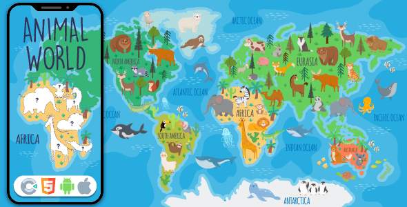 Animal World - HTML5 Game, Construct 3 - CodeCanyon Item for Sale