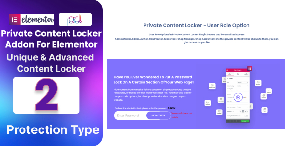 BWD Private Content Locker Addon For Elementor - CodeCanyon Item for Sale