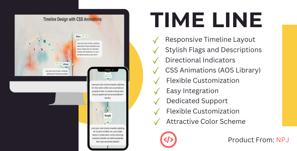 Animated HTML Timeline - CodeCanyon Item for Sale