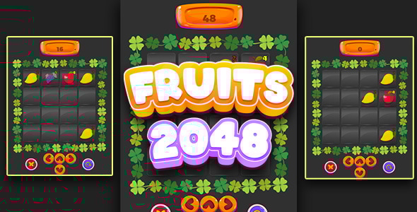 Fruits 2048 - Cross Platform Puzzle Game - CodeCanyon Item for Sale