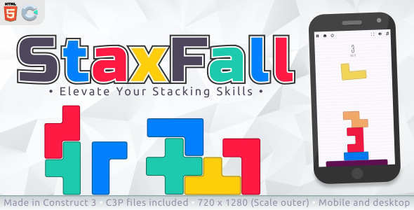 StaxFall - HTML5 Casual Game - CodeCanyon Item for Sale