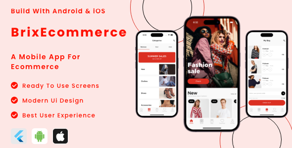 BrixEcommerce App - Flutter Mobile App Template - CodeCanyon Item for Sale