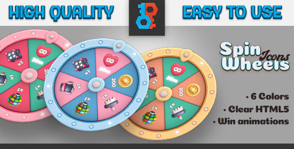 Icons Spin Wheels Pack - CodeCanyon Item for Sale