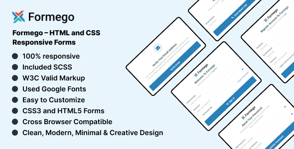 Formego – HTML and CSS Responsive Forms - CodeCanyon Item for Sale