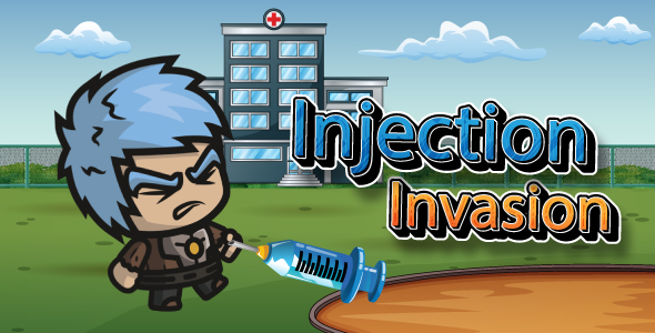Injection Invasion Game- Endless Platformer Game - HTML5, Construct 3 - CodeCanyon Item for Sale