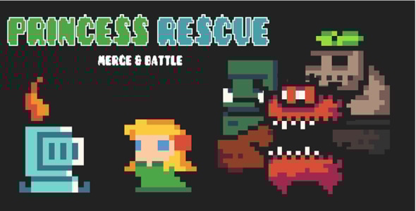 Princess Rescue - HTML5 Game (With Construct 3 Source-code .c3p) - CodeCanyon Item for Sale