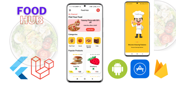 Flutter Food Hub | Food Delivery App with Admin Panel - CodeCanyon Item for Sale