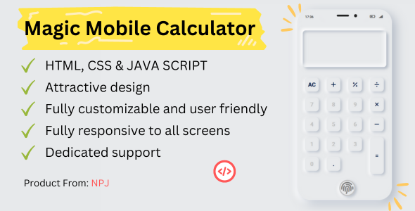 Simple Calculator (iPhone Design) - CodeCanyon Item for Sale
