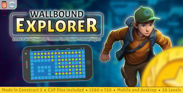 Wallbound Explorer - HTML5 Maze game - CodeCanyon Item for Sale