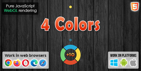 4 Colors - HTML5 Game - CodeCanyon Item for Sale