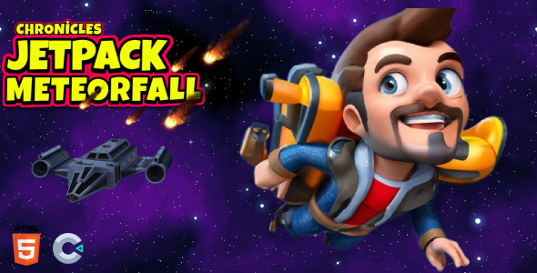 Jetpack Meteorfall Chronicles | Construct 3 | HTML Game - CodeCanyon Item for Sale