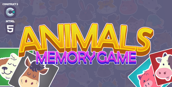 Zoo Memory Game - CodeCanyon Item for Sale