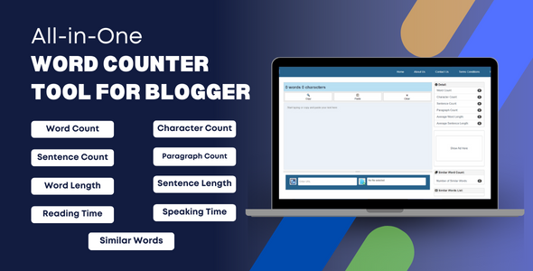 All-in-One Word Counter Tool For Blogger - CodeCanyon Item for Sale