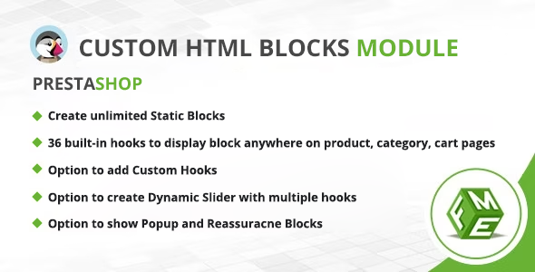 Prestashop Custom HTML Block Module - CodeCanyon Item for Sale