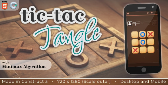 Tic-Tac-Tangle - HTML5 Puzzle game - CodeCanyon Item for Sale