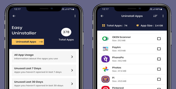 Easy Uninstaller - Uninstall Apps - Uninstall Multiple Apps - CodeCanyon Item for Sale