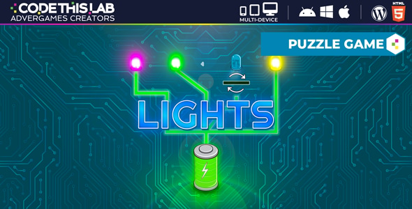 Lights - HTML5 Skill Game - CodeCanyon Item for Sale