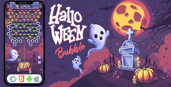 Halloween Bubble - HTML5 Game,Construct 3 - CodeCanyon Item for Sale