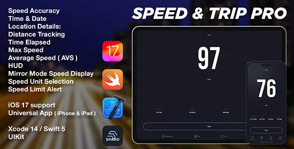 SpeedTrip Pro App for iOS - Swift Based, Full Source Code - CodeCanyon Item for Sale