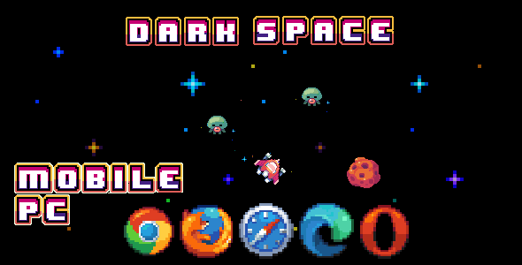 Dark Space - HTML5 Game (With Construct 3 Source-code .c3p) - CodeCanyon Item for Sale