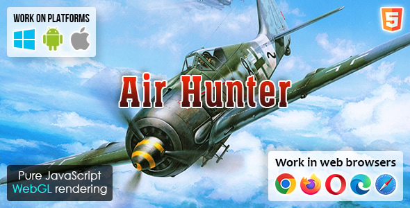 Air Hunter - HTML5 Game - CodeCanyon Item for Sale