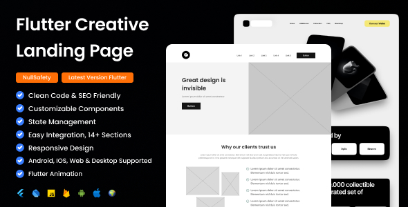 LandingPro: High-Converting Flutter Landing Template - CodeCanyon Item for Sale