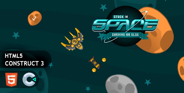 Stuck In Space Construct 3 HTML5 Game - CodeCanyon Item for Sale