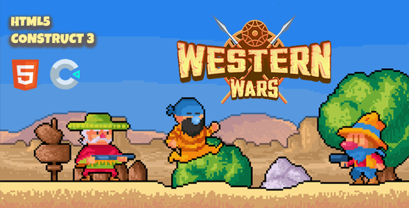 Western Wars Construct 3 HTML5 Game - CodeCanyon Item for Sale