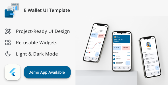 E Wallet App UI Template - Flutter - CodeCanyon Item for Sale