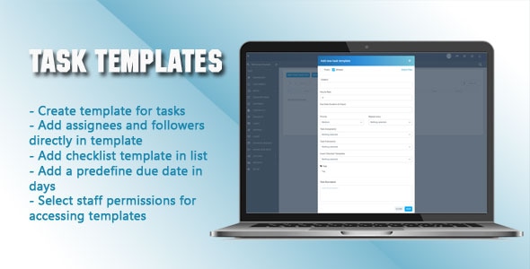 Task Templates for Perfex CRM - CodeCanyon Item for Sale