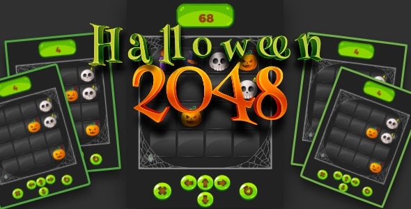 Halloween 2048 - Cross Platform Puzzle Game - CodeCanyon Item for Sale