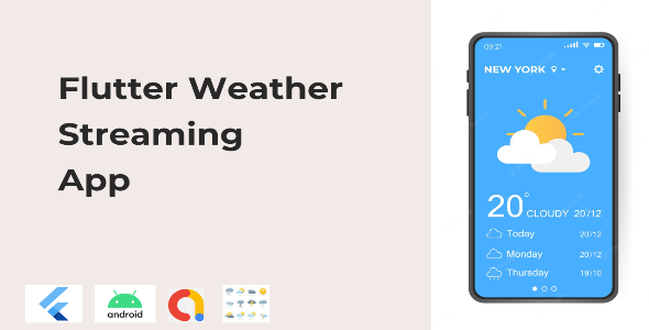 Flutter Weather Stream App - CodeCanyon Item for Sale