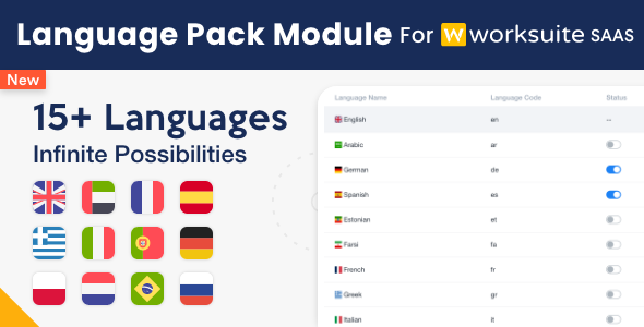 Language Pack Module for Worksuite SAAS - CodeCanyon Item for Sale