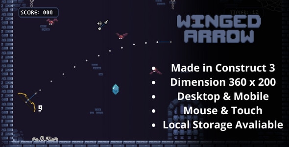 Winged Arrow - HTML5 Game - CodeCanyon Item for Sale