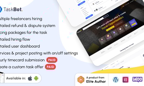Taskbot - A Freelancer Marketplace WordPress Plugin by AmentoTech ...