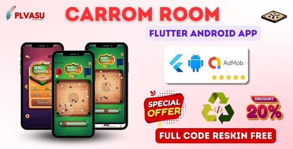 Carrom Room Flutter Game App - CodeCanyon Item for Sale