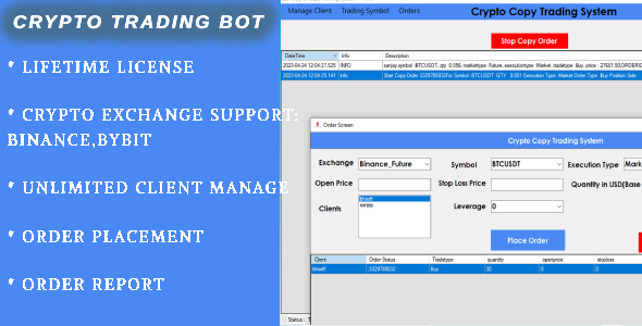 Binance and Bybit COPY TRADING Master to Slave - CodeCanyon Item for Sale
