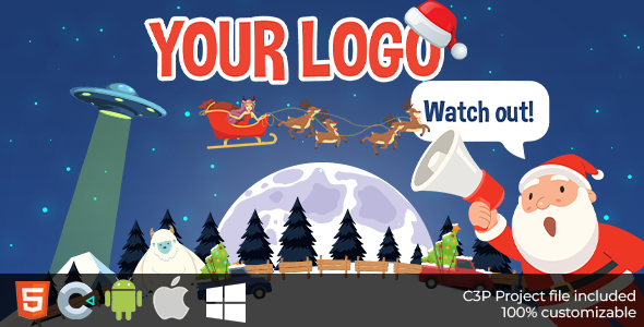 Flying Santa's Helpers - HTML5 Game Template (C3p) - CodeCanyon Item for Sale